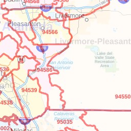 Usps Zip Code Map San Jose Ca