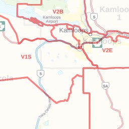 Kamloops Postal Code Map Kamloops Postal Code Map