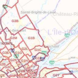 Quebec City Postal Code Map Quebec City Postal Code Map